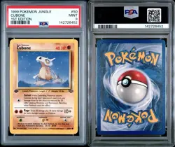 Cubone 1999 Pokemon Jungle 1st Edition 50/64 PSA MINT 9 - Image 2