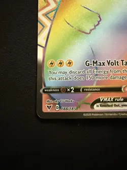 Pokemon Pikachu VMAX Rainbow Secret Rare 188/185 – SWSH Vivid Voltage – NM - Image 5