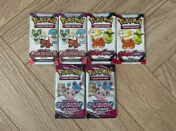 Pokemon TCG Scarlet & Violet Paldea Evolved & Fusion Strike Fun Pack Sealed - Image 1