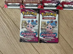 Pokemon TCG Scarlet & Violet Paldea Evolved & Fusion Strike Fun Pack Sealed - Image 4