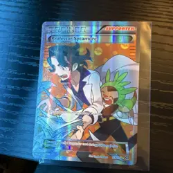 Pokemon Professor Sycamore Ultra Rare Full Art Holo 114/114 Steam Siege Trainer - Image 1