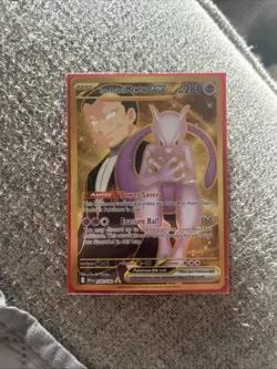 Pokemon Mewtwo EX Team Rockets 240/182 Gold Rare 2025 TCG Destined Rivals - Image 1
