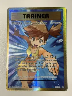 Pokemon TCG Evolutions Ultra Holo Full Art Trainer Misty's Determination #108 - Image 1