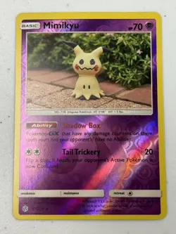 Lot Of 2 Pokemon Mimikyu Cosmic Eclipse Reverse Holo & Normal 97/236 Near Mint - Image 2