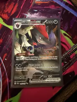 N's Zoroark ex 185/159 Pokemon TCG Journey Together Special Illustration Rare NM - Image 1
