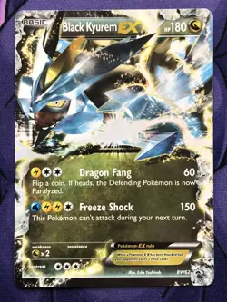 Black Kyurem EX BW62 - Black Star Promo - White Ultra Rare Pokemon — NM LP - Image 1