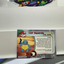 Pokemon Topps NM #07 Squirtle - Image 4