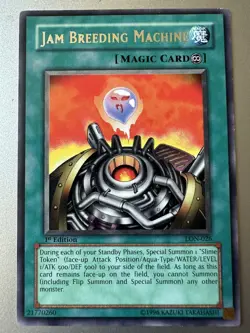 Yugioh! Jam Breeding machine Lon-026 1st Edition Rare Light Play!! - Image 1