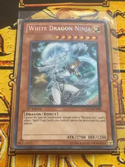 Mint Condition White Dragon Ninja ORCS-EN084 Secret Rare 1st Edition Yu-Gi-Oh! - Image 1
