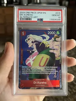 Dr.Kureha Parallel OP08-015 PSA 10 GEM MT One Piece TCG English - Image 1