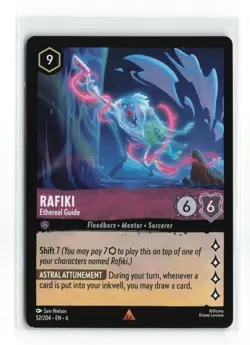 RAFIKI 52/204 RARE NON FOIL DISNEY LORCANA NM - Image 1
