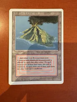 Magic the Gathering MTG: Volcanic Island Revised Edition Lightly Played LP - Image 1