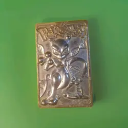 1999 MEWTWO #150 Gold Bar Card Limited Edition Burger King Gold Plated Pokemon - Image 1