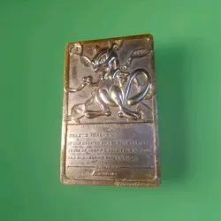 1999 MEWTWO #150 Gold Bar Card Limited Edition Burger King Gold Plated Pokemon - Image 3