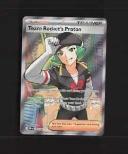 Team Rocket's Proton 227/182 Destined Rivals Full Art Ultra Rare Pokemon Card NM - Image 1