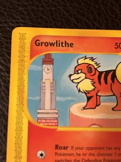 Pokemon Aquapolis Growlithe Common Card #80/147 E-Series 2 - Image 2