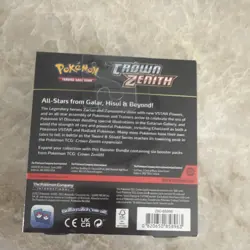 Pokemon Crown Zenith Booster Box 6 Boosters Trading Card Game Sealed - Image 2