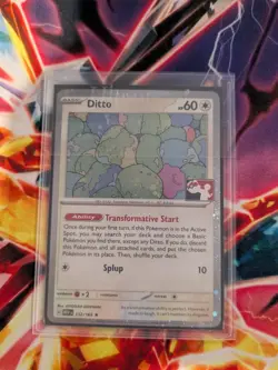 Ditto 132/165 Prize Pack Series Cards Holo NM pokemon card play pokemon - Image 1