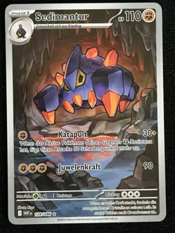 Pokemon Sedimantur Illustration Rare | Deutsch 128/086 Weiße Flammen | Near Mint - Image 1