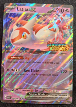 Latias ex 076/191 Surging Sparks Stamped Promo Holo Pokemon TCG Card English - Image 1
