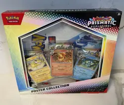 NEW Pokemon TCG S&V Prismatic Evolutions Poster Collection Box Sealed DG Sticker - Image 3