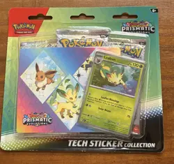Pokemon Prismatic Evolutions Glaceon Tech Sticker Collection Sealed - Image 1