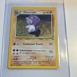 Pokemon Poliwrath 90 HP Neo Discovery 9/75 Holo Rare Unlimited English - Image 1