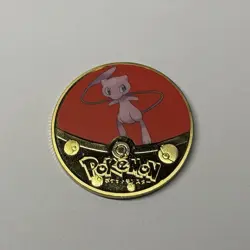 NEW Pokemon Mew Premium High Quality Rare collectible Metal Gold Coin M/NM - Image 1