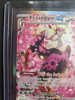 Pokemon TCG Ascended Heroes Fezandipiti EX 288/217 SIR English NM Pack Fresh - Image 2