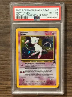 2000 Pokemon Black Star Mew Pokemon League Promo PSA 8 PSA # 65408560 - Image 1