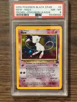 2000 Pokemon Black Star Mew Pokemon League Promo PSA 8 PSA # 65408560 - Image 3