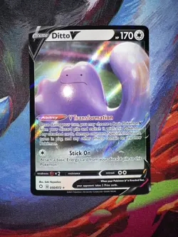 Ditto V 050/072 Holo Rare V Shining Fates Pokemon Near Mint - Image 1
