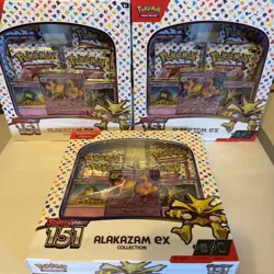 Pokemon TCG Scarlet & Violet 151 Alakazam Ex Collection X3 FACTORY SEALED!! - Image 2