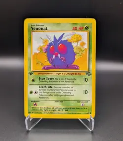 Venonat - 1st Edition - 63/64 Jungle - LP - Pokemon TCG - Image 1