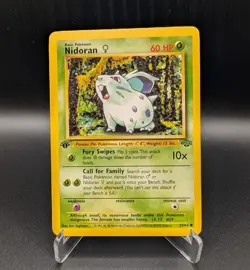 Nidoran - 1st Edition - 57/64 Jungle - LP - Pokemon TCG - Image 1