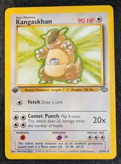 Kangaskhan - 1st Edition - 21/64 Jungle Rare - VLP - Pokemon TCG WOTC - Image 3