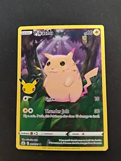 Pikachu 005/025 Celebrations Holo Rare Pokemon TCG LP - Image 1
