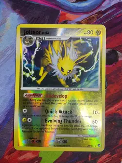 Pokemon TCG Jolteon Rising Rivals 26/111 Reverse Holo Rare 2009 - - Image 1