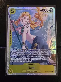 Bandai Nami One Piece CCG Super Rare Full Art Holo EB03-053 Heroines Edition - Image 1