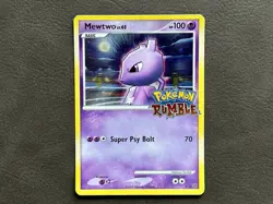 Mewtwo #9 2009 Pokemon Rumble Card Mewtwo 9/16 -LP - Image 1