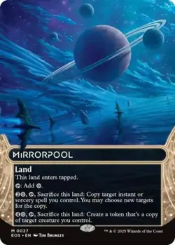 ~ Mirrorpool (0027) (Borderless) ~ NM ~ Stellar Sights ~ MTG ~ - Image 1
