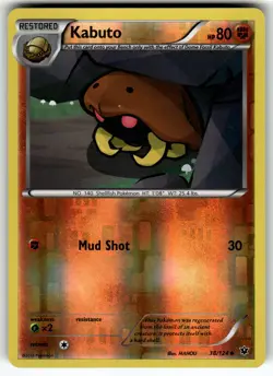 Kabuto 38/124 XY - Fates Collide LP Pokemon Card TCG - Image 1