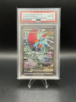 Roaring Moon EX Sir 251/182 Paradox Rift Holo Pokemon TCG Card PSA 10 - Image 1
