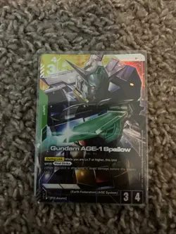 GCG Gundam Card Game GD02-023 R+ Gundam AGE-1 Spallow Japanese - Image 1