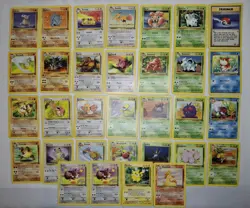 45 Vintage WOTC Pokemon Jungle Card Lot Uncommon/Common NM-LP - Image 1