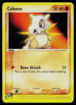 Pokemon Card - Cubone Team Magma vs Team Aqua 40/95 Common - Image 1