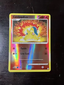 Pokemon TCG Cyndaquil Card 79/123 Mysterious Treasures Reverse Holo LP Pokemon! - Image 1