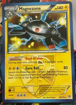 Magnezone Plasma Storm 46/135 Rare Non-holo Pokemon Card - Image 1