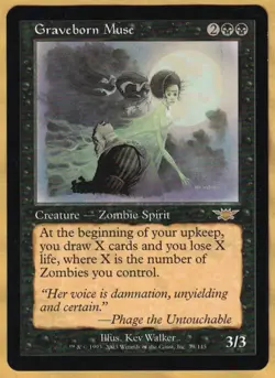 Graveborn Muse (Legions, Rare, English, 2003) LP MTG - Image 1