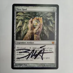 MTG Mox Opal Scars of Mirrodin - Signed by Artist Volkan Baga - Image 1